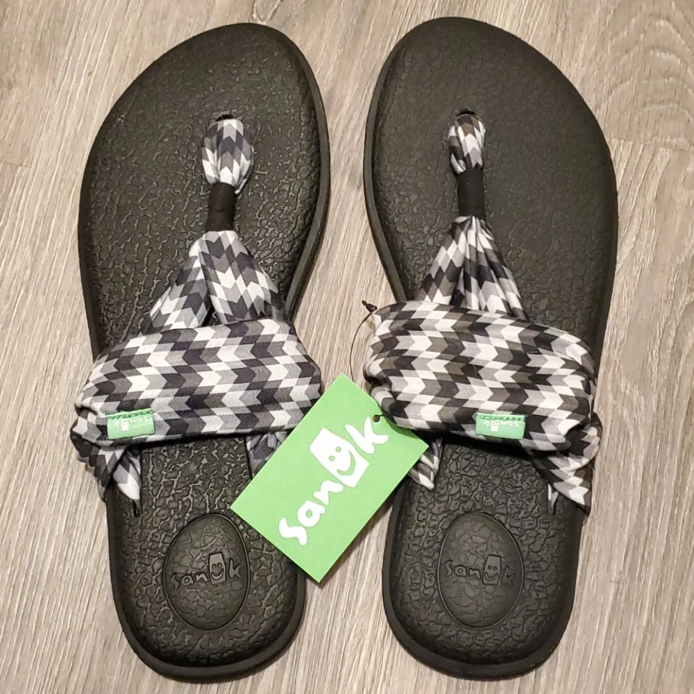Sanuk Yoga Sling 2 Prints Sandals Flip Flops New with Tags
